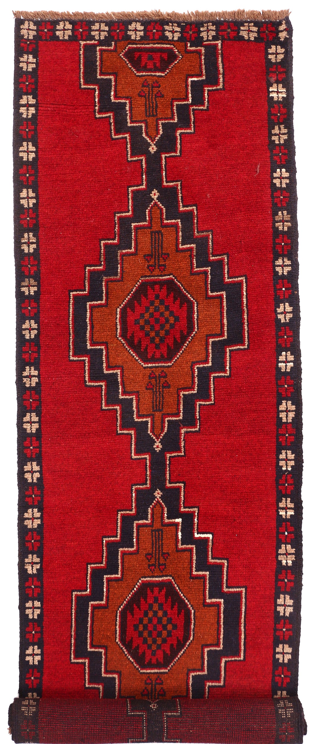 Firebrick Baluchi 2' 4 x 9' - No. 53919 - ALRUG Rug Store