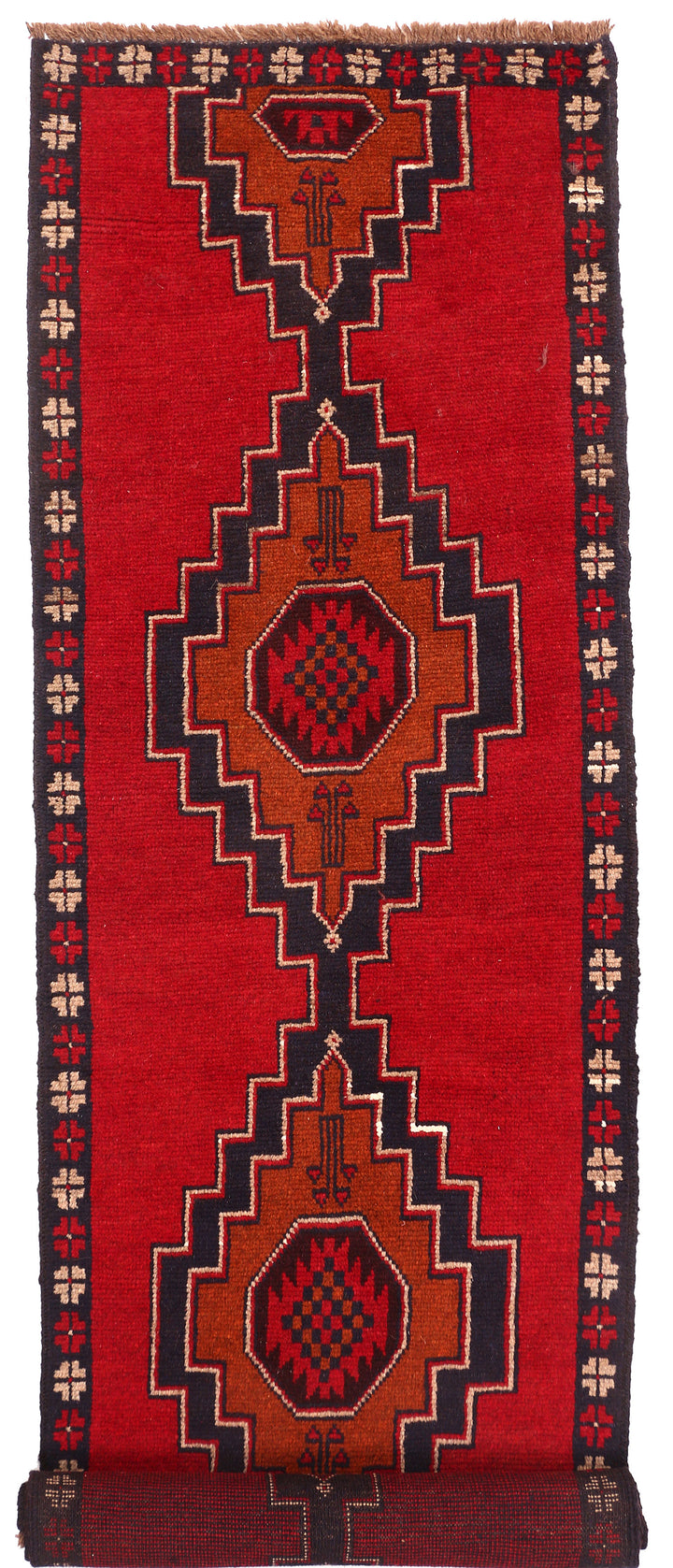 Firebrick Baluchi 2' 4 x 9' - No. 53919 - ALRUG Rug Store