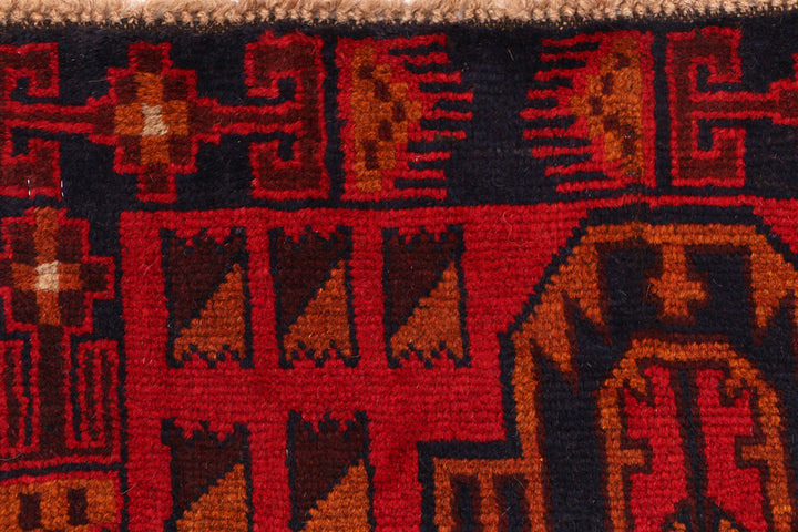 Firebrick Baluchi 2' 9 x 9' 8 - No. 53920 - ALRUG Rug Store