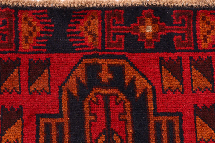 Firebrick Baluchi 2' 9 x 9' 8 - No. 53920 - ALRUG Rug Store