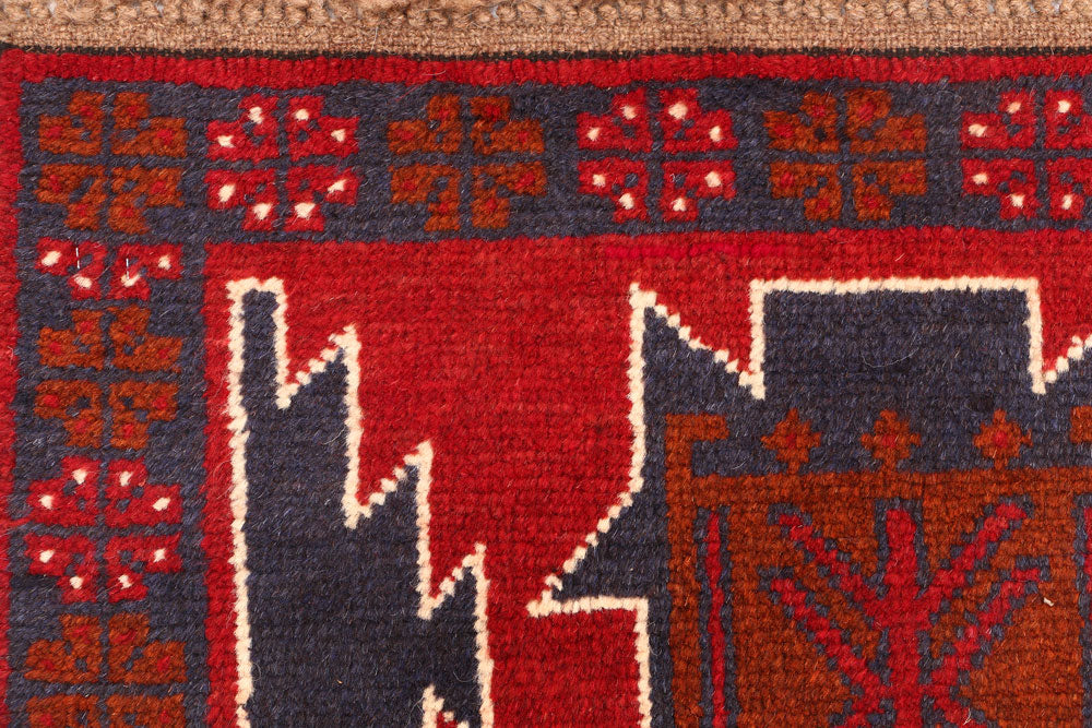 Firebrick Baluchi 2' 6 x 9' 4 - No. 53921 - ALRUG Rug Store