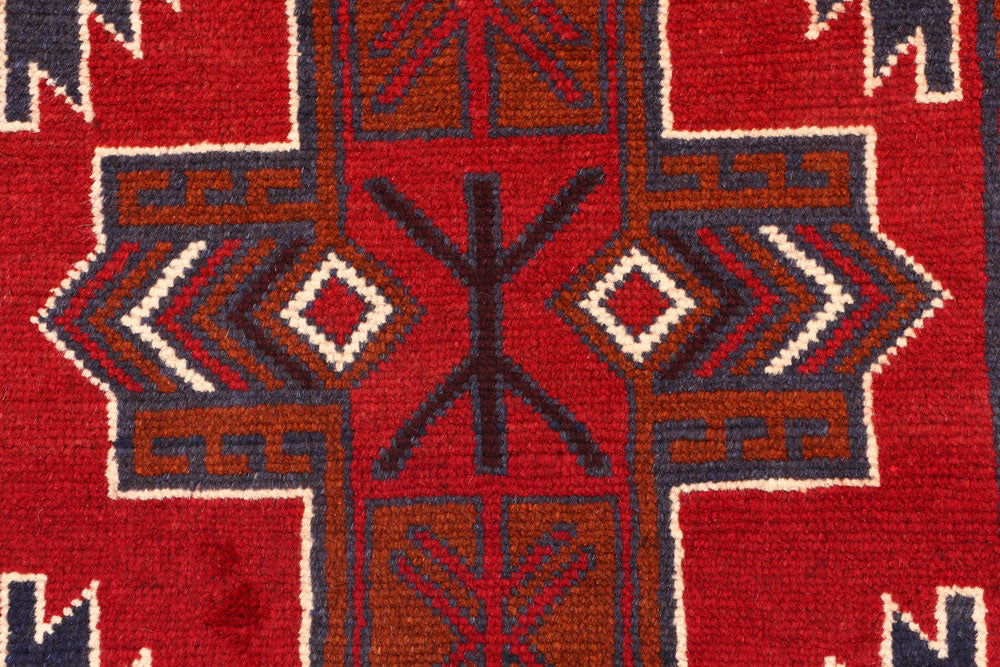 Firebrick Baluchi 2' 6 x 9' 4 - No. 53921 - ALRUG Rug Store