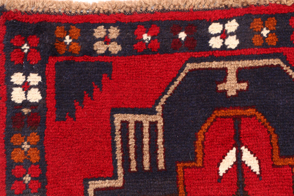 Firebrick Baluchi 2' 8 x 9' 7 - No. 53929 - ALRUG Rug Store