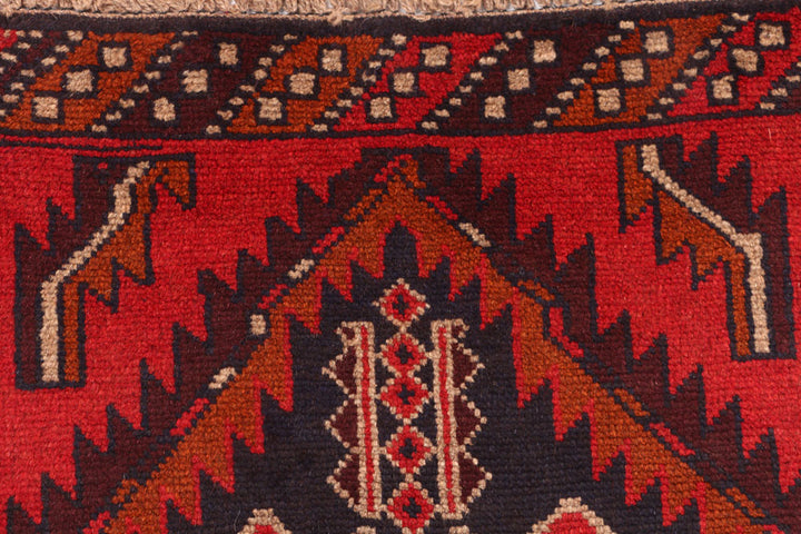 Firebrick Baluchi 2' 6 x 9' 9 - No. 53931 - ALRUG Rug Store