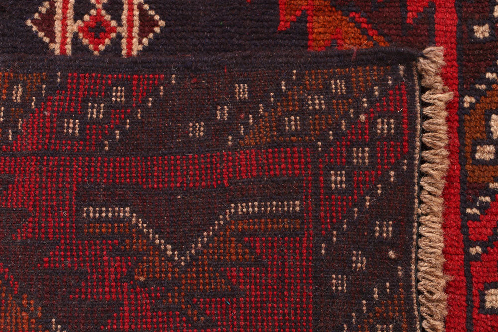 Firebrick Baluchi 2' 6 x 9' 9 - No. 53931 - ALRUG Rug Store