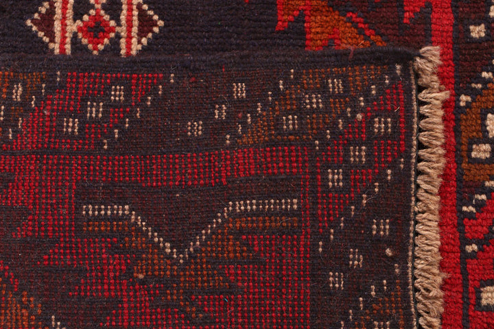 Firebrick Baluchi 2' 6 x 9' 9 - No. 53931 - ALRUG Rug Store