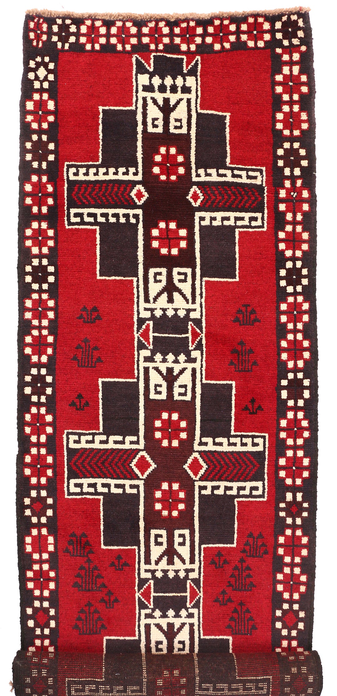 Firebrick Baluchi 2' 7 x 9' 7 - No. 53932 - ALRUG Rug Store