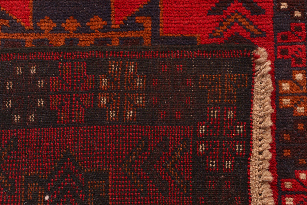 Firebrick Baluchi 2' 6 x 9' 9 - No. 53933 - ALRUG Rug Store