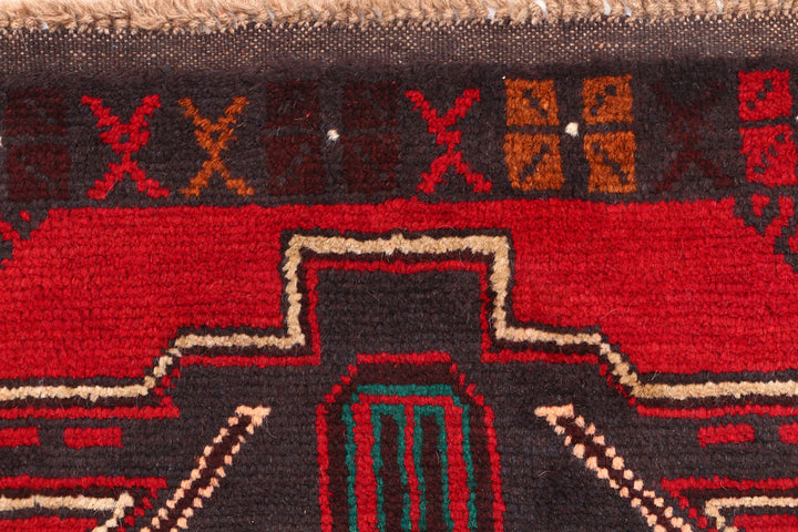 Firebrick Baluchi 2' 6 x 9' 8 - No. 53934 - ALRUG Rug Store