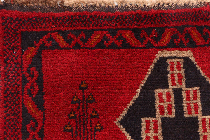 Firebrick Baluchi 2' 6 x 9' 4 - No. 53936 - ALRUG Rug Store