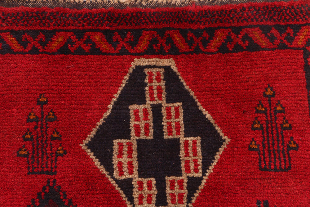 Firebrick Baluchi 2' 6 x 9' 4 - No. 53936 - ALRUG Rug Store