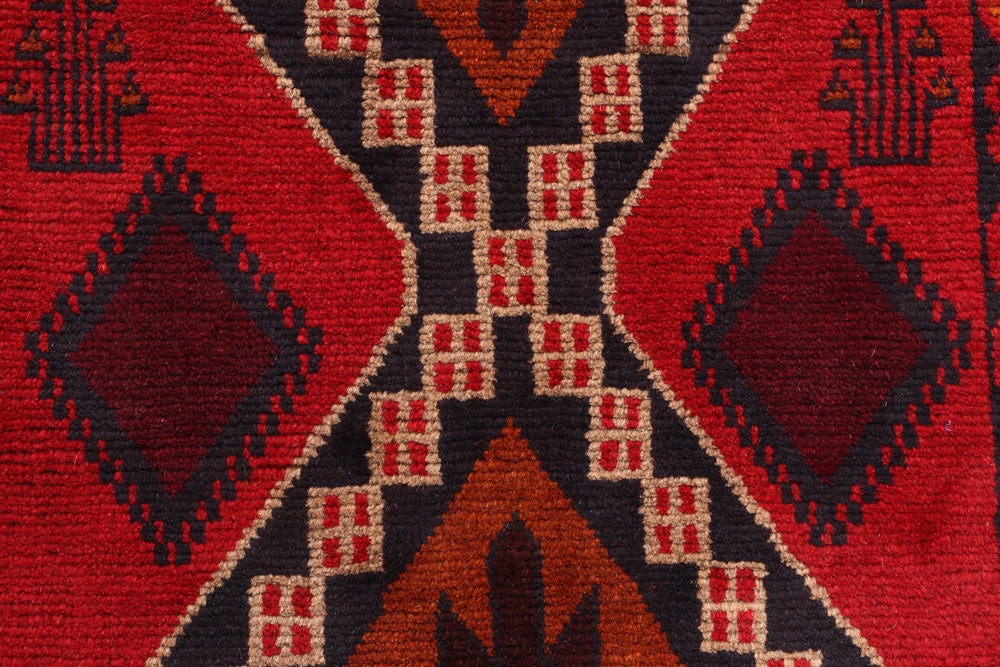 Firebrick Baluchi 2' 6 x 9' 4 - No. 53936 - ALRUG Rug Store