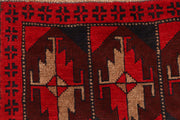 Red Baluchi 3' 5 x 6' 4 - No. 53939 - ALRUG Rug Store