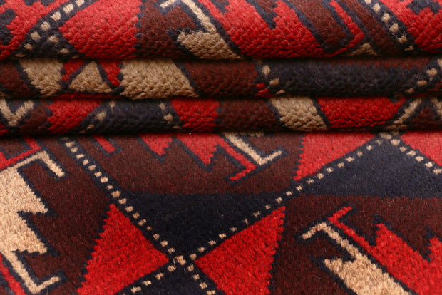 Red Baluchi 3' 5 x 6' 4 - No. 53939 - ALRUG Rug Store