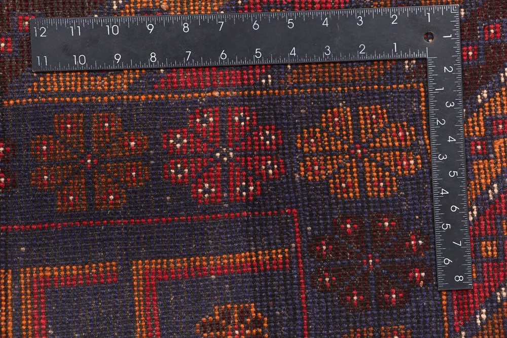 Maroon Baluchi 3' 7 x 6' - No. 53941 - ALRUG Rug Store