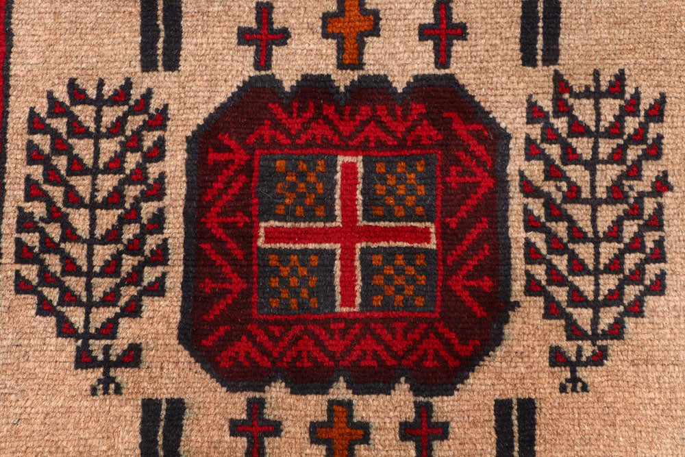 Bisque Baluchi 3' 5 x 6' 4 - No. 53942 - ALRUG Rug Store