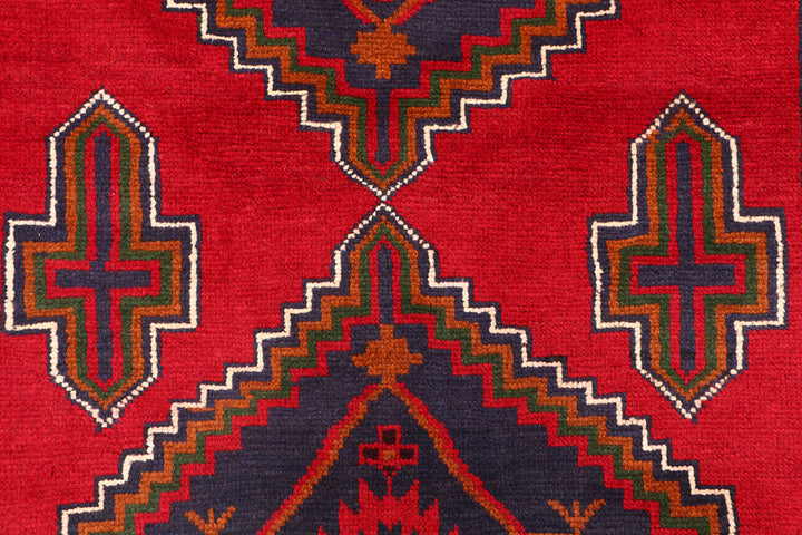 Firebrick Baluchi 3' 5 x 6' 2 - No. 53944 - ALRUG Rug Store
