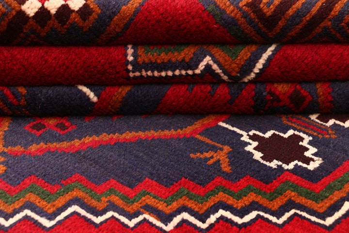 Firebrick Baluchi 3' 5 x 6' 2 - No. 53944 - ALRUG Rug Store