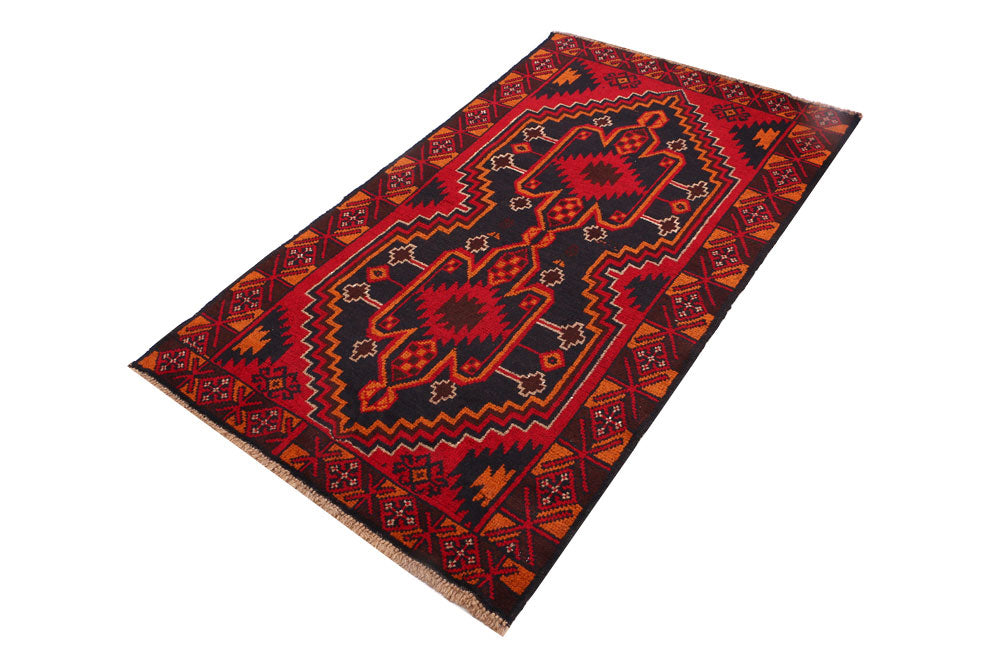 Multi Colored Baluchi 3' 4 x 5' 11 - No. 53946 - ALRUG Rug Store