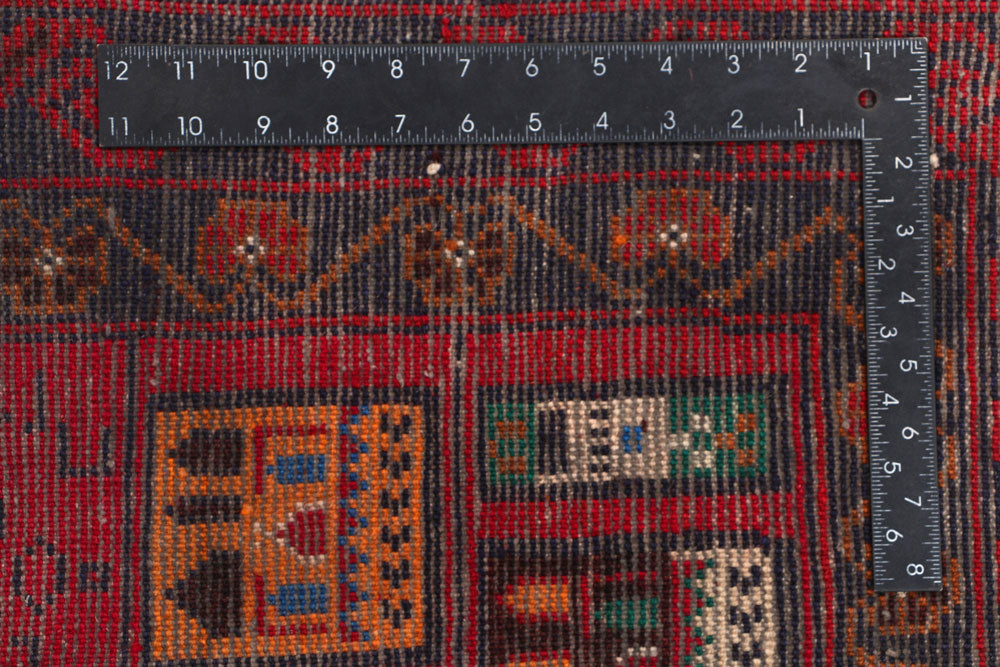 Firebrick Baluchi 3' 5 x 6' 1 - No. 53952 - ALRUG Rug Store