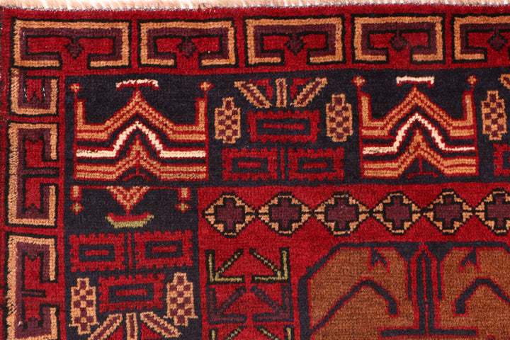 Sienna Baluchi 3' 7 x 6' 4 - No. 53960 - ALRUG Rug Store