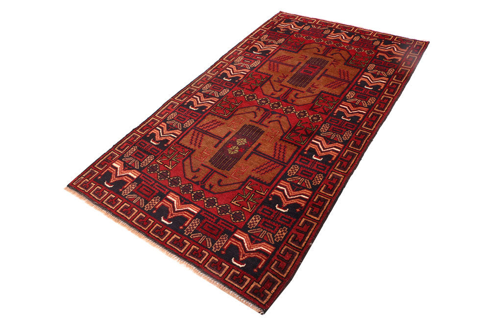 Sienna Baluchi 3' 7 x 6' 4 - No. 53960 - ALRUG Rug Store