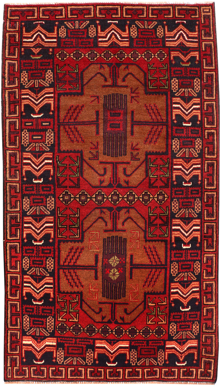Sienna Baluchi 3' 7 x 6' 4 - No. 53960 - ALRUG Rug Store