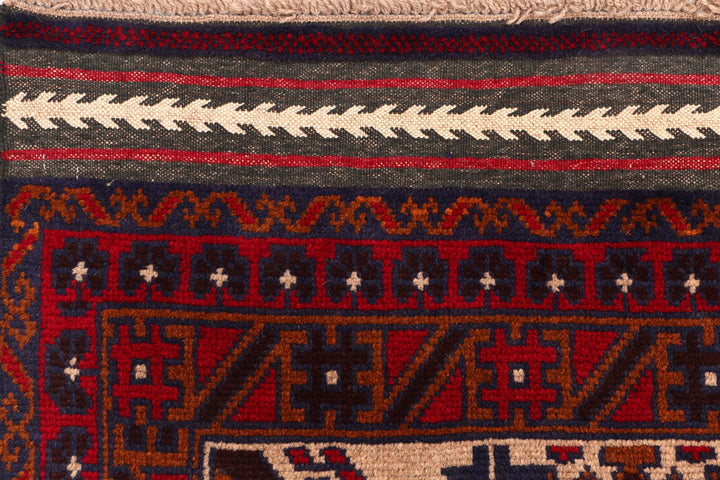 Navajo White Baluchi 3' 4 x 5' 6 - No. 53965 - ALRUG Rug Store