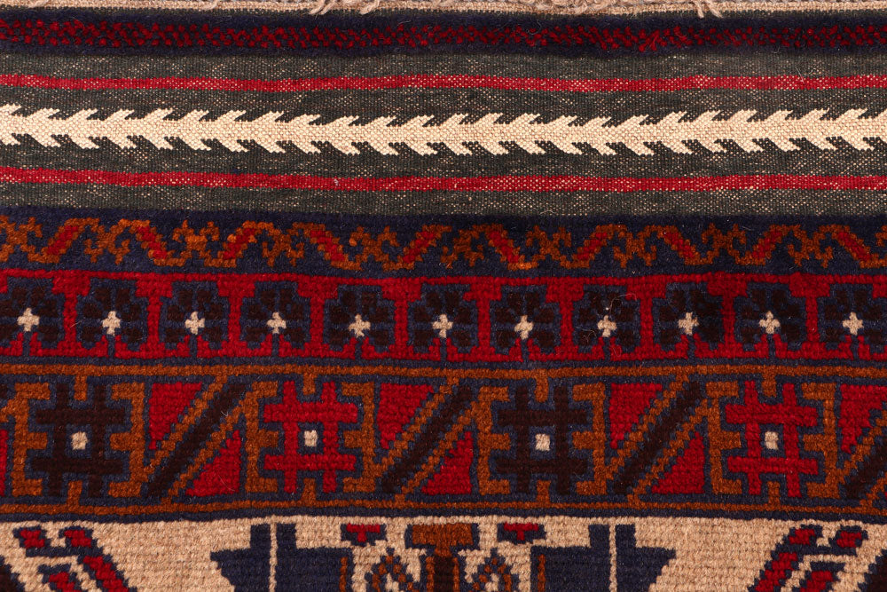 Navajo White Baluchi 3' 4 x 5' 6 - No. 53965 - ALRUG Rug Store