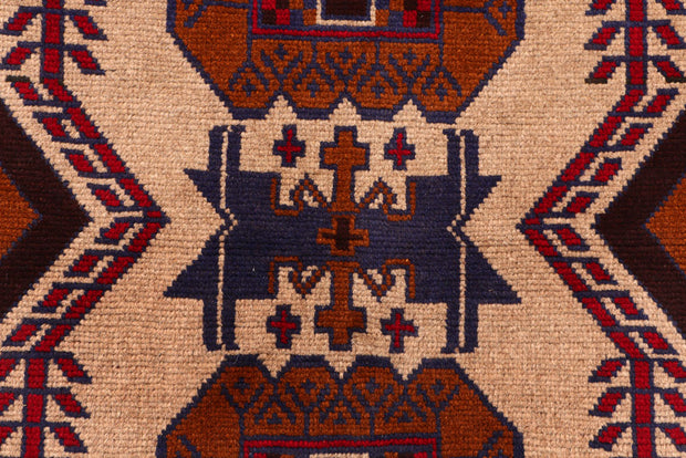 Navajo White Baluchi 3' 4 x 5' 6 - No. 53965 - ALRUG Rug Store