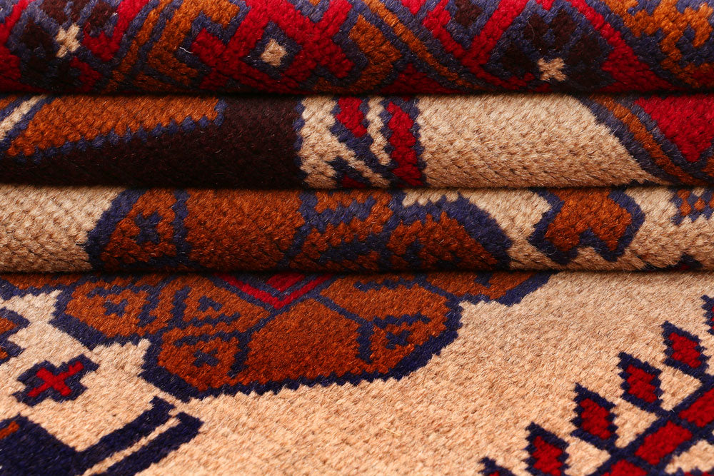 Navajo White Baluchi 3' 4 x 5' 6 - No. 53965 - ALRUG Rug Store