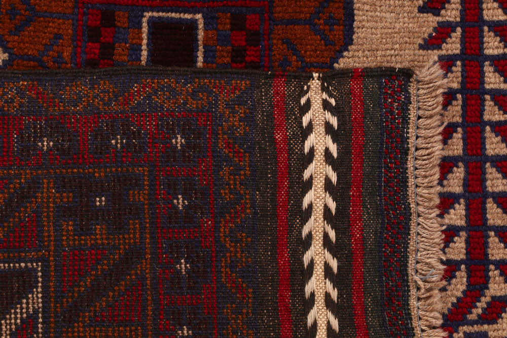 Navajo White Baluchi 3' 4 x 5' 6 - No. 53965 - ALRUG Rug Store