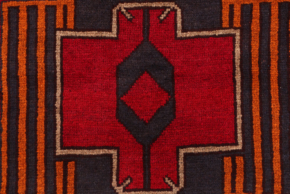 Firebrick Baluchi 3' 6 x 6' 1 - No. 53970 - ALRUG Rug Store