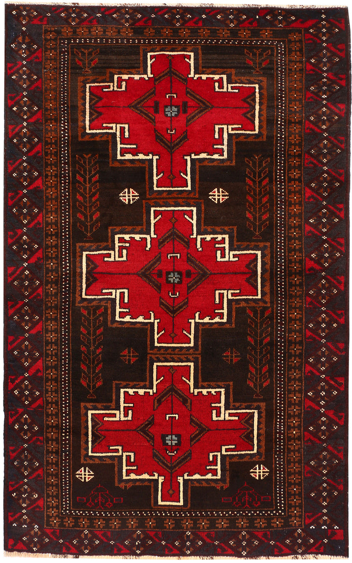 Multi Colored Baluchi 3' 6 x 5' 7 - No. 53972 - ALRUG Rug Store