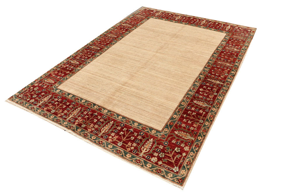 Wheat Oushak 5' 6 x 7' 7 - No. 53977 - ALRUG Rug Store