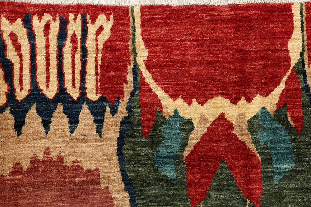 Multi Colored Ikat 5' 9 x 7' 11 - No. 53978 - ALRUG Rug Store
