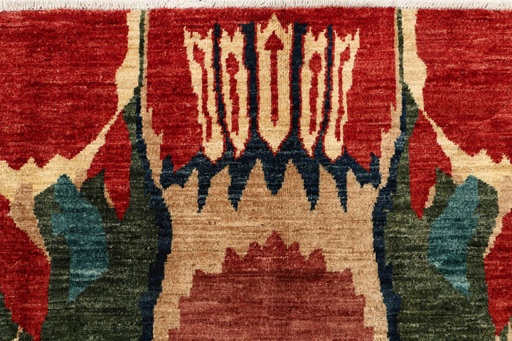Multi Colored Ikat 5' 9 x 7' 11 - No. 53978 - ALRUG Rug Store
