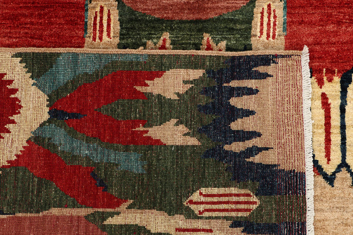 Multi Colored Ikat 5' 9 x 7' 11 - No. 53978 - ALRUG Rug Store