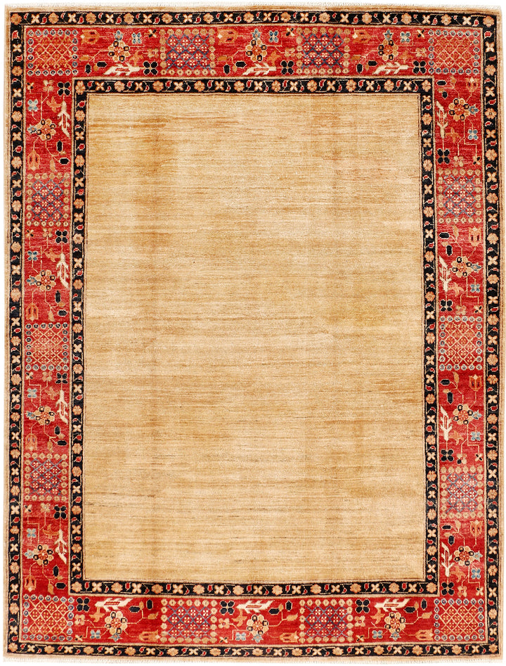 Wheat Ziegler 4' 10 x 6' 6 - No. 53979 - ALRUG Rug Store