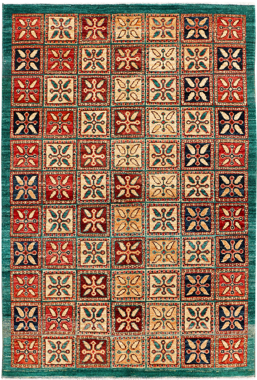 Multi Colored Bakhtiar 3' 5 x 5' - No. 53989 - ALRUG Rug Store
