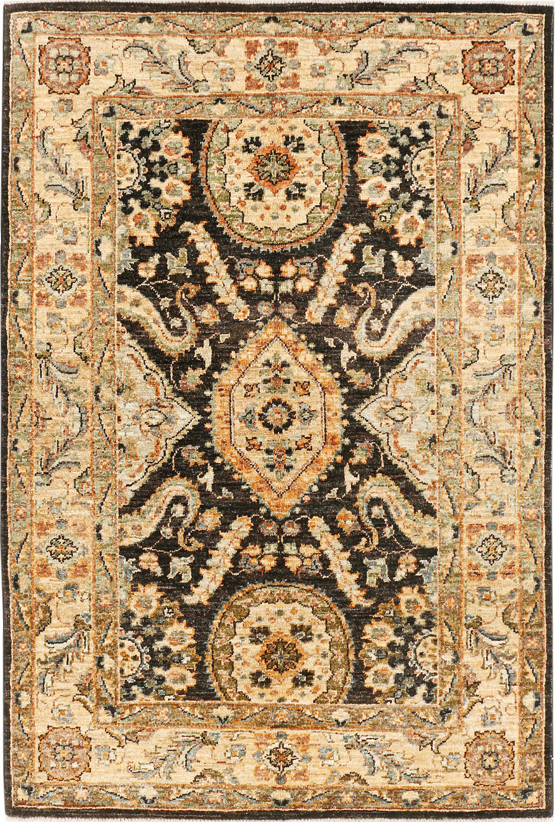 Saddle Brown Ziegler 3' 4 x 4' 11 - No. 53990 - ALRUG Rug Store