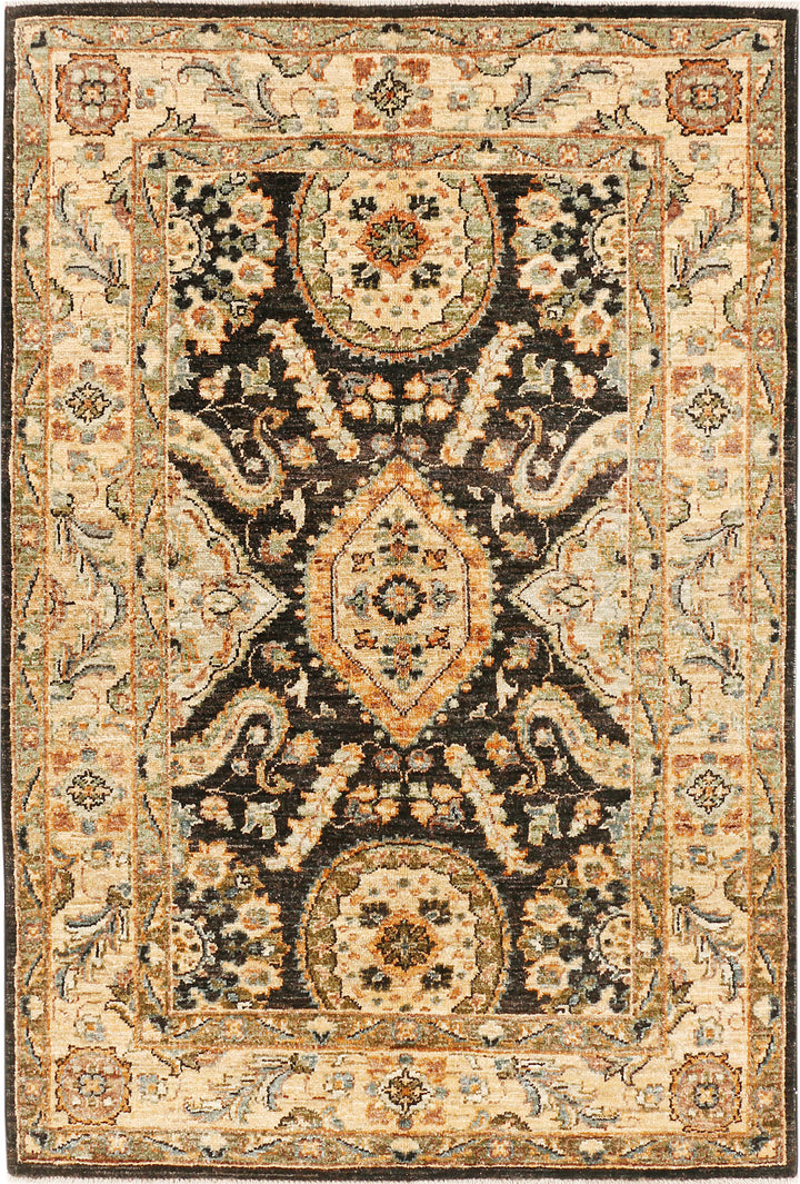 Saddle Brown Ziegler 3' 4 x 4' 11 - No. 53990 - ALRUG Rug Store