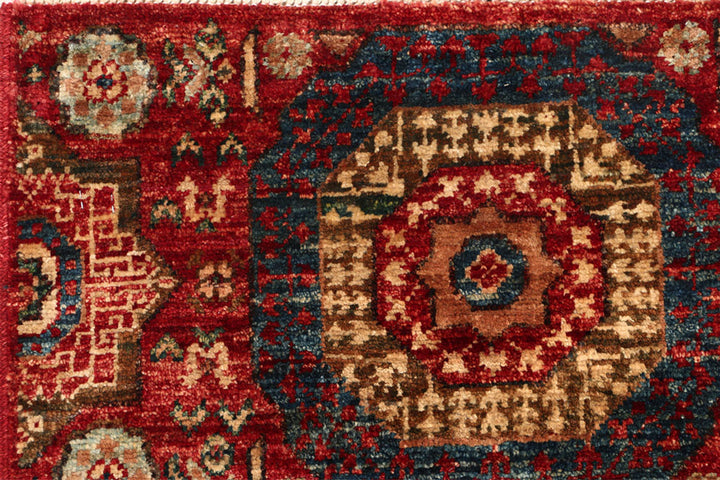 Firebrick Mamluk 1' 11 x 4' 10 - No. 54011 - ALRUG Rug Store