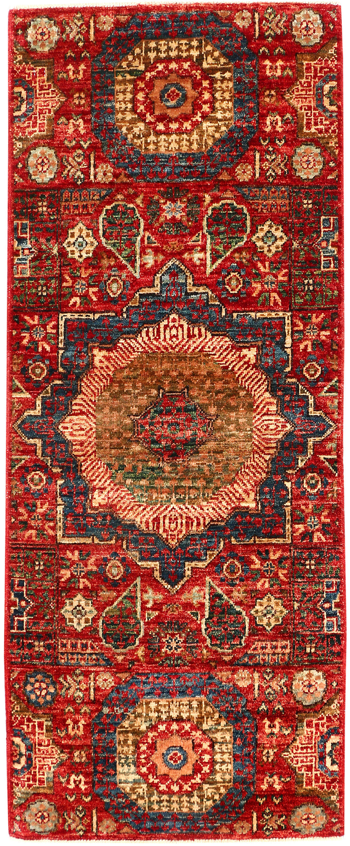Firebrick Mamluk 1' 11 x 4' 10 - No. 54011 - ALRUG Rug Store