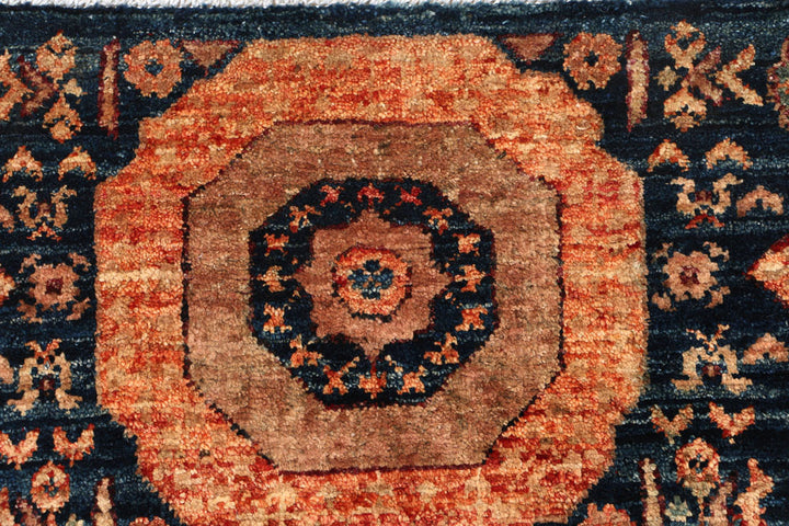 Midnight Blue Mamluk 2' 1 x 4' 9 - No. 54014 - ALRUG Rug Store