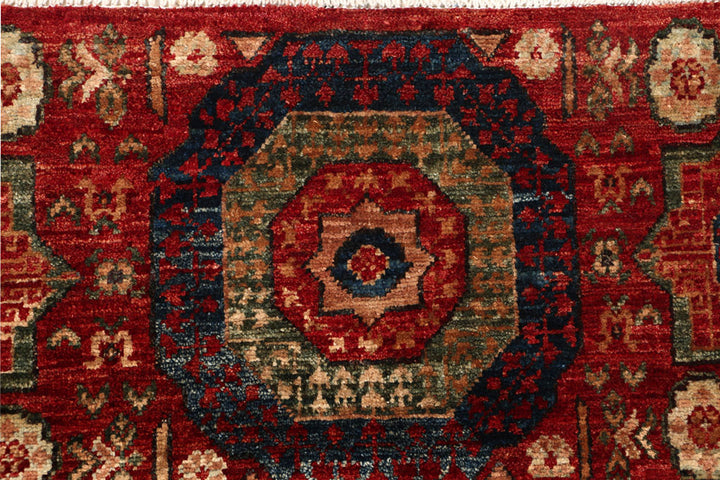 Orange Red Mamluk 1' 11 x 4' 11 - No. 54015 - ALRUG Rug Store