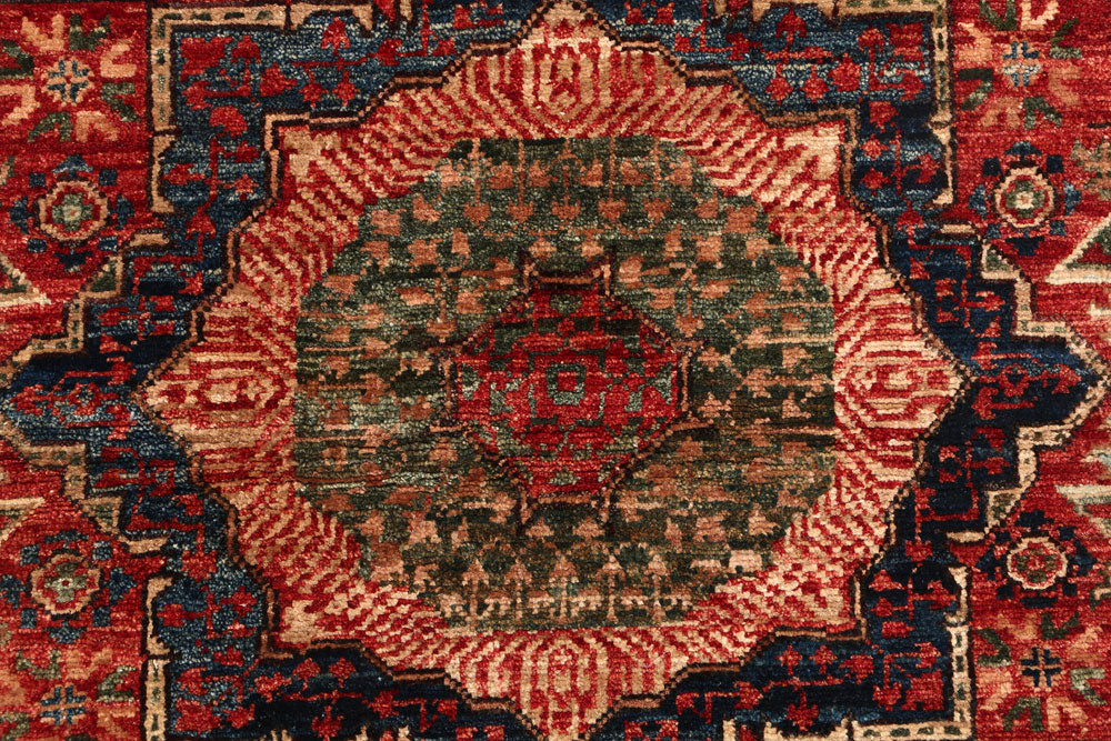 Orange Red Mamluk 1' 11 x 4' 11 - No. 54015 - ALRUG Rug Store