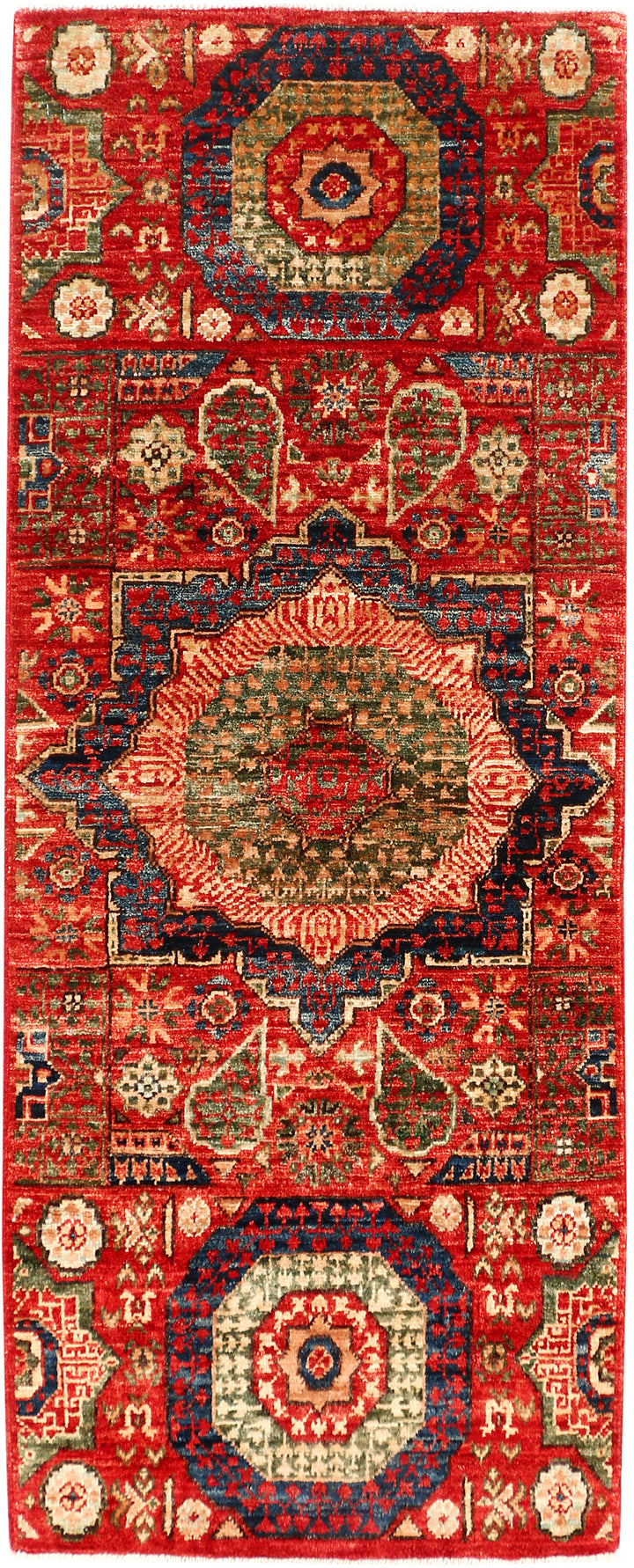 Orange Red Mamluk 1' 11 x 4' 11 - No. 54015 - ALRUG Rug Store