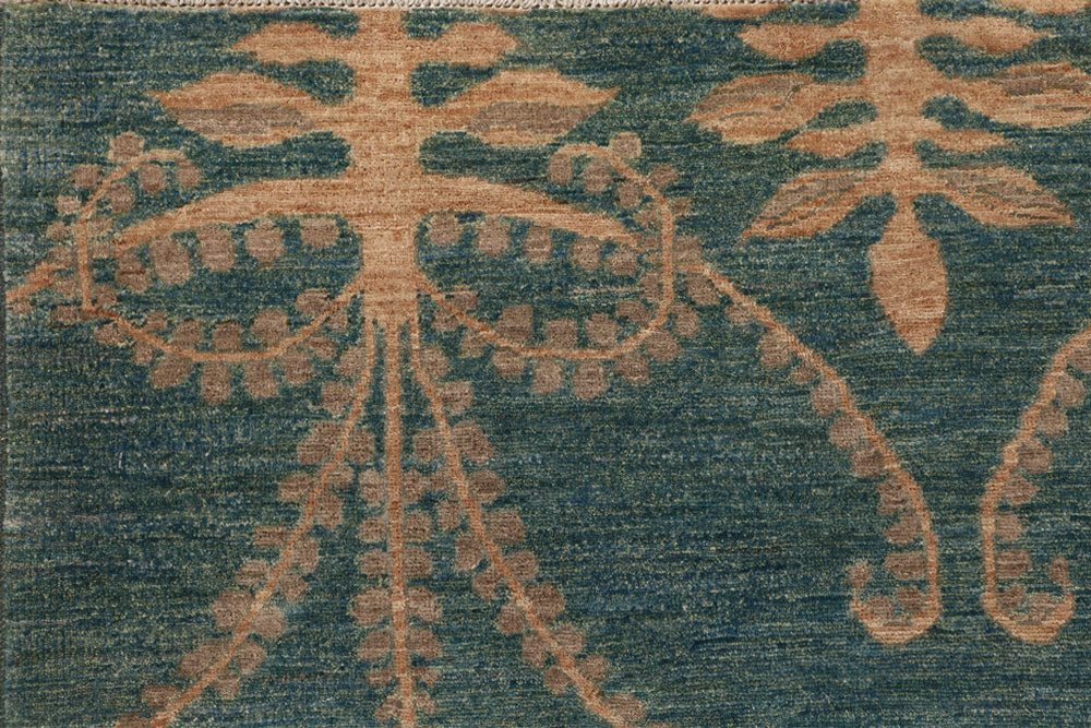 Cadet Blue Ikat 6' 1 x 8' 11 - No. 54043 - ALRUG Rug Store