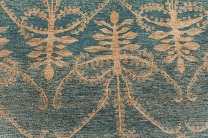 Cadet Blue Ikat 6' 1 x 8' 11 - No. 54043 - ALRUG Rug Store